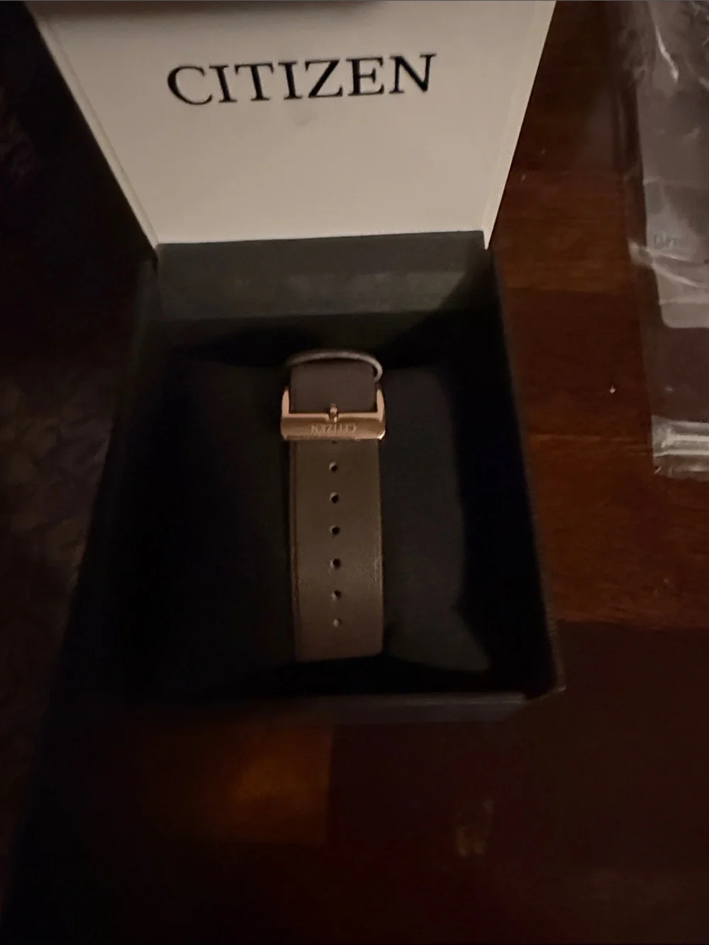 Citizen Black and White Watch Box